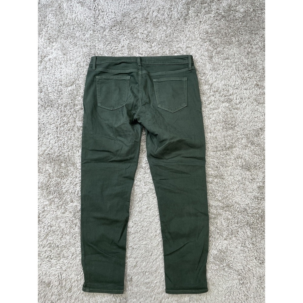 Just Black Jeans Womens 31P Green Skinny Denim Made in USA Five Pocket - Picture 7 of 10